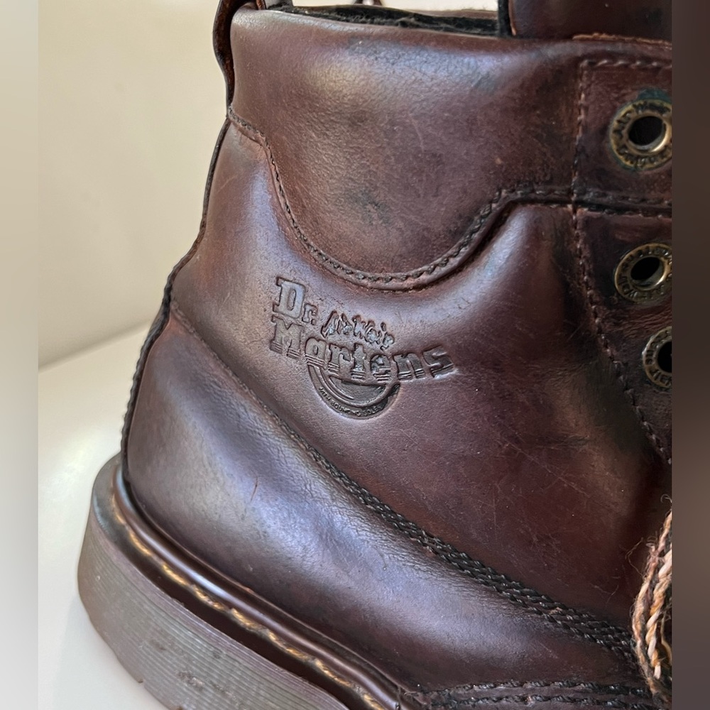 Dr Martens Vintage Brown Leather 8283 Men’s Hiking Boots Made In England - Picture 8 of 16